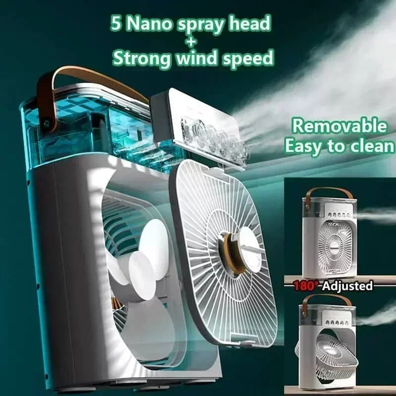 FlashFinds.pk™ - 3 In 1 Air Humidifier Water Cooling Fan