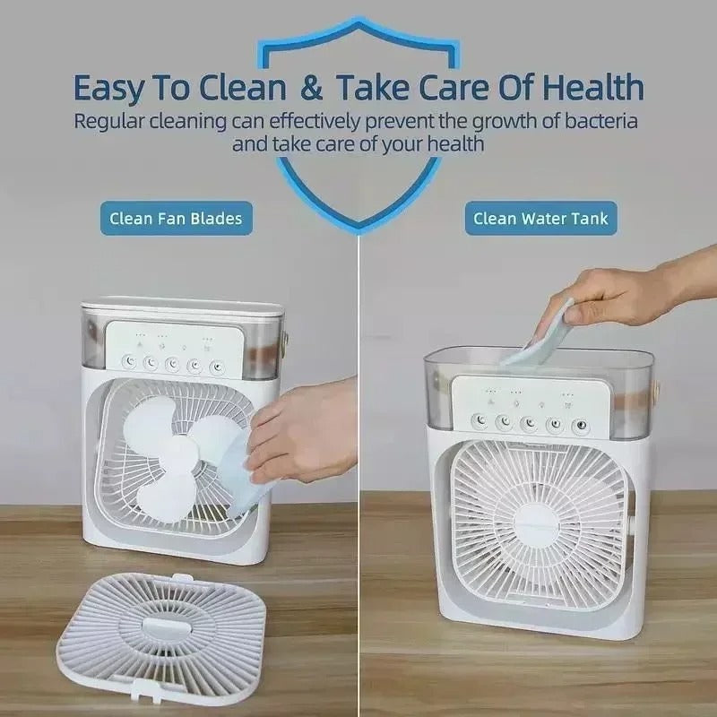 FlashFinds.pk™ - 3 In 1 Air Humidifier Water Cooling Fan
