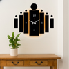 3D Tile Wall Clock | Wooden Tile Wall Clock Frame Wall Art