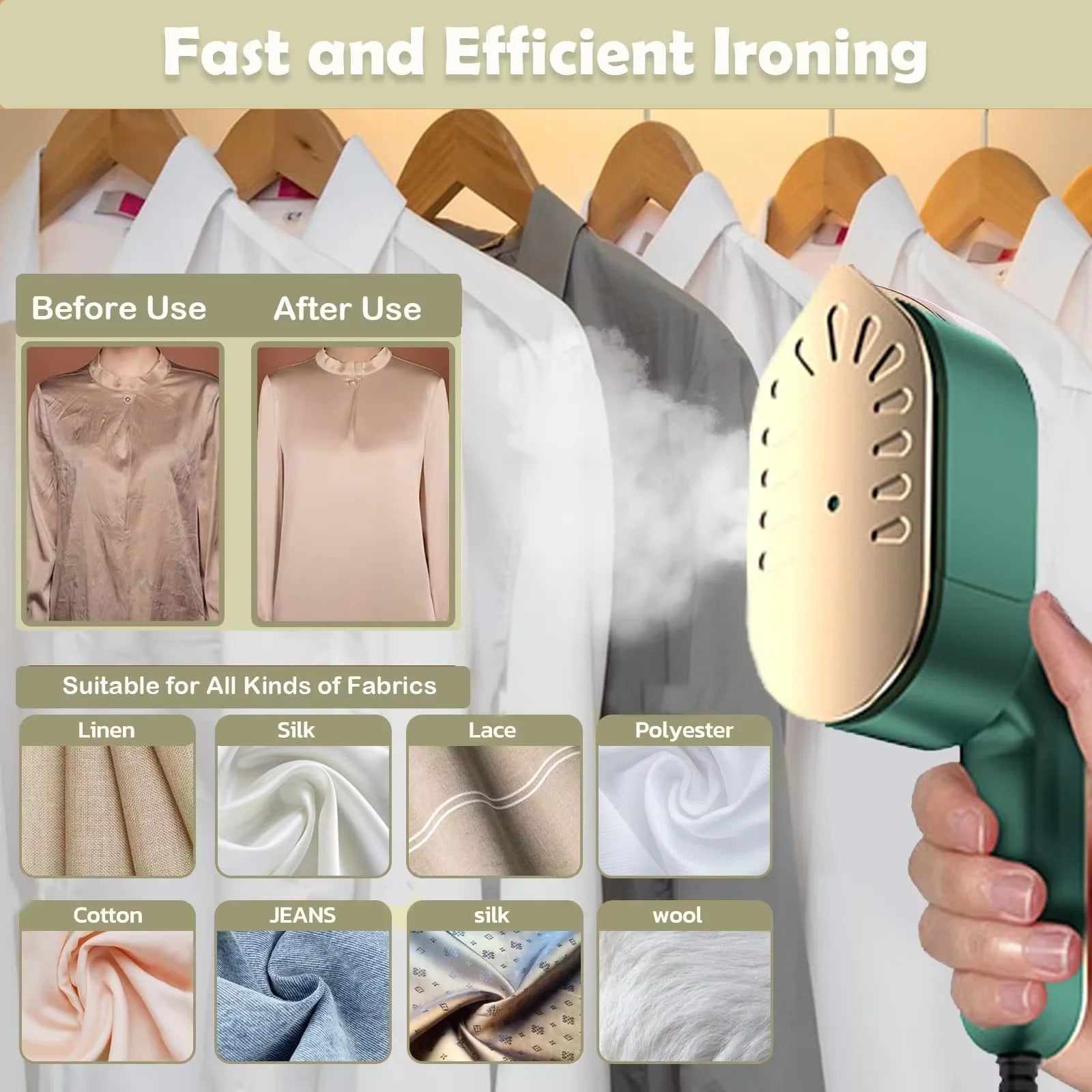 Portable Handheld 360° Mini Electric Foldable Steam Iron